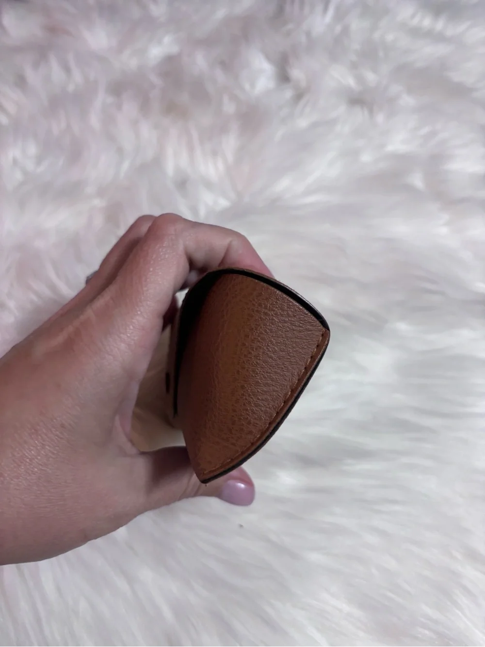 Ray-Ban Brown Sunglasses Case with Snap Closure